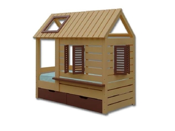Детская кровать Велес Домик №3 с ящиками