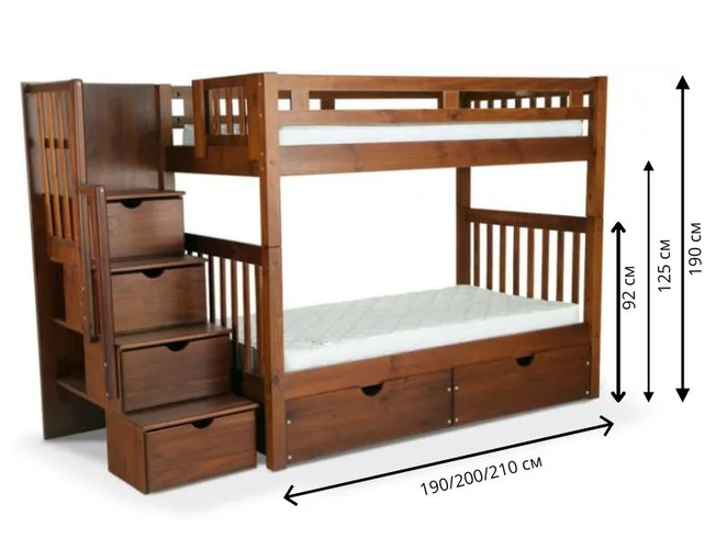 Кровать двухъярусная Велес Артек с ящиками