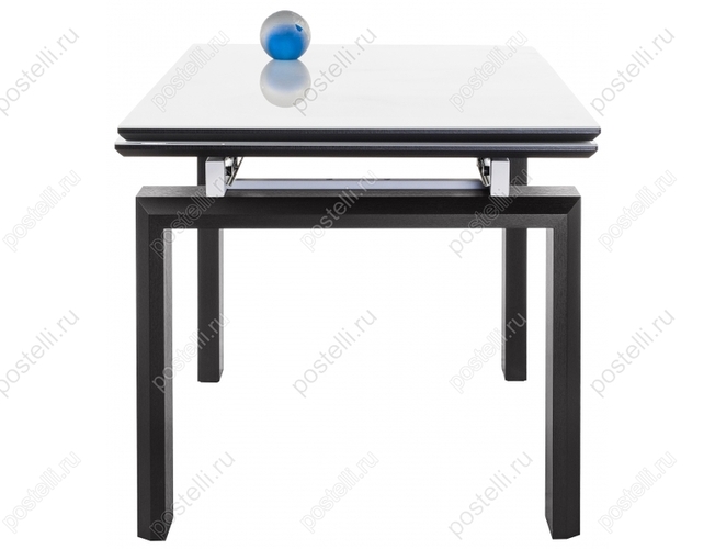 Стеклянный стол Давос венге/белый (Арт 462082)