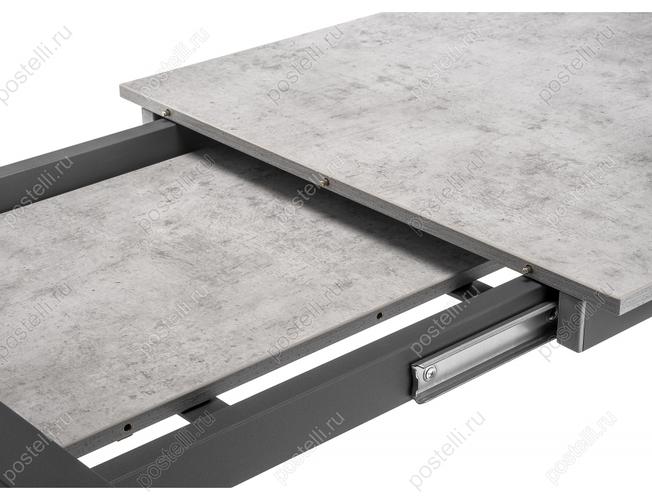 Стол Центавр бетон/графит (Арт. 368667) раздвижной