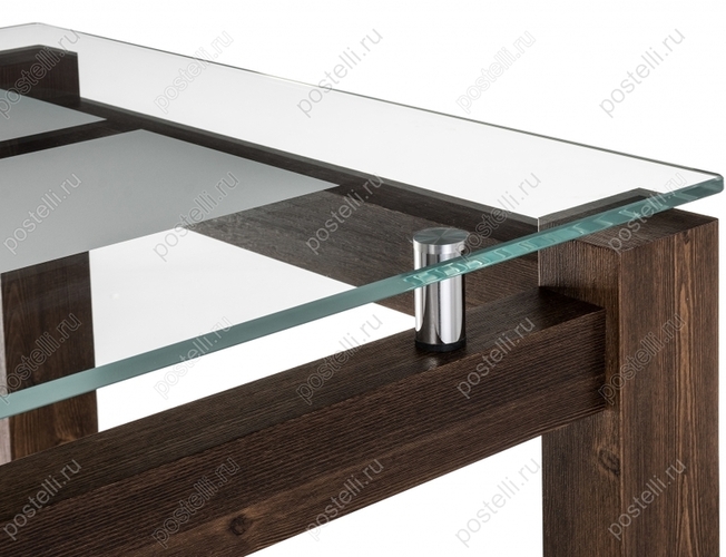 Стеклянный стол Бран кантри орех (Арт. 462084)